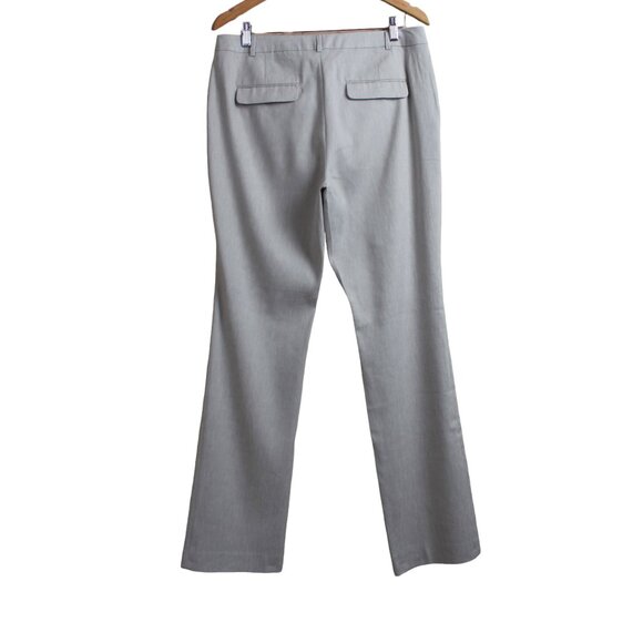 RW&CO. Taupe Linen Blend Modern Flare Suit Pants - Picture 2 of 16